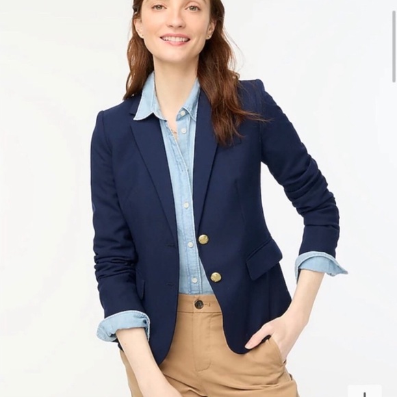 J. Crew Jackets & Blazers - J Crew Schoolboy Wool Blazer in Navy